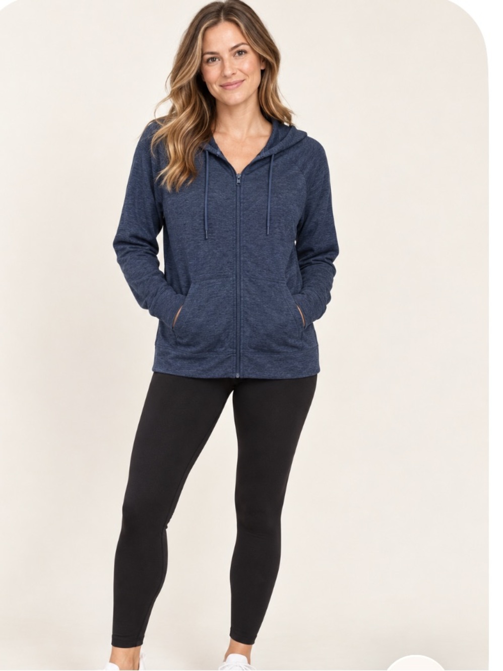 Athletic Works Navy Full-Zip Hoodie